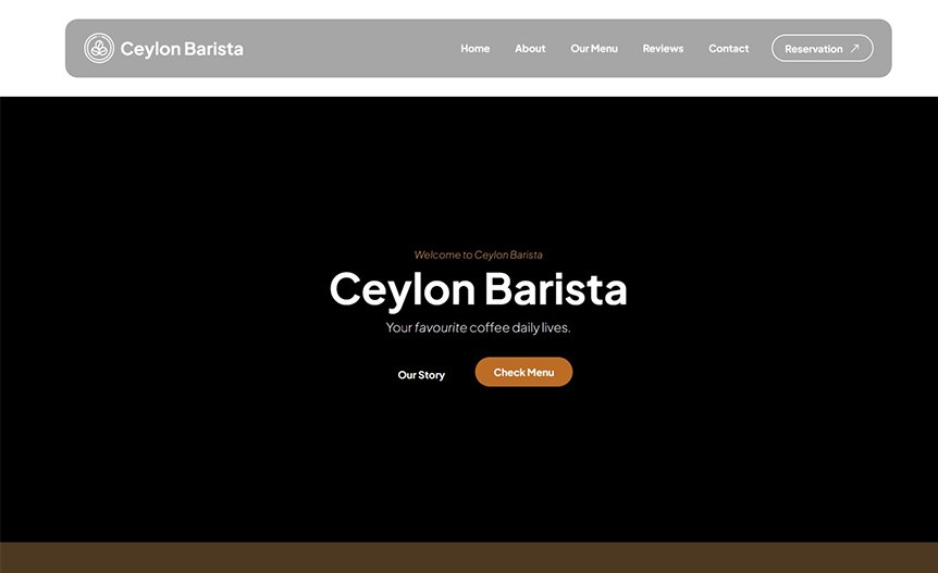 Screenshot of the demo website