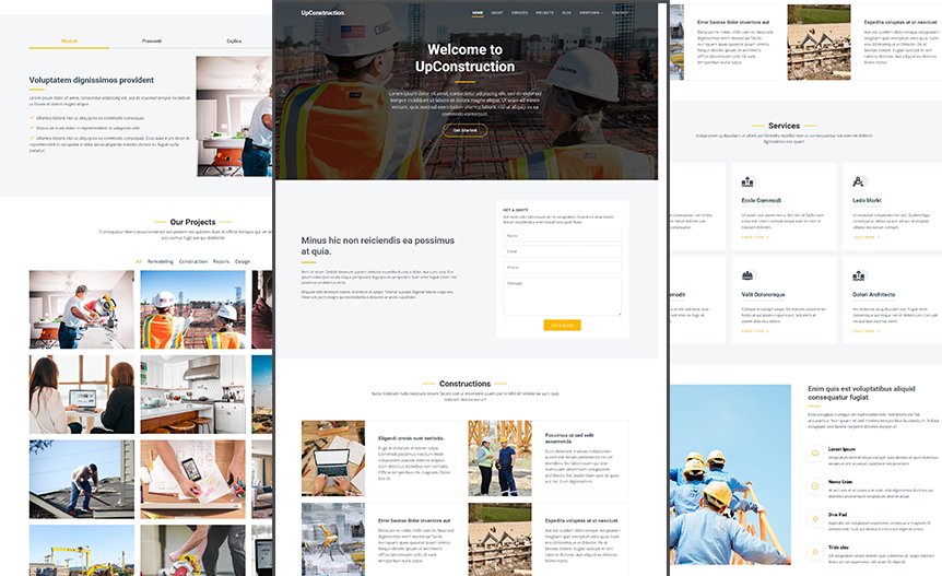 Screenshot of the demo website
