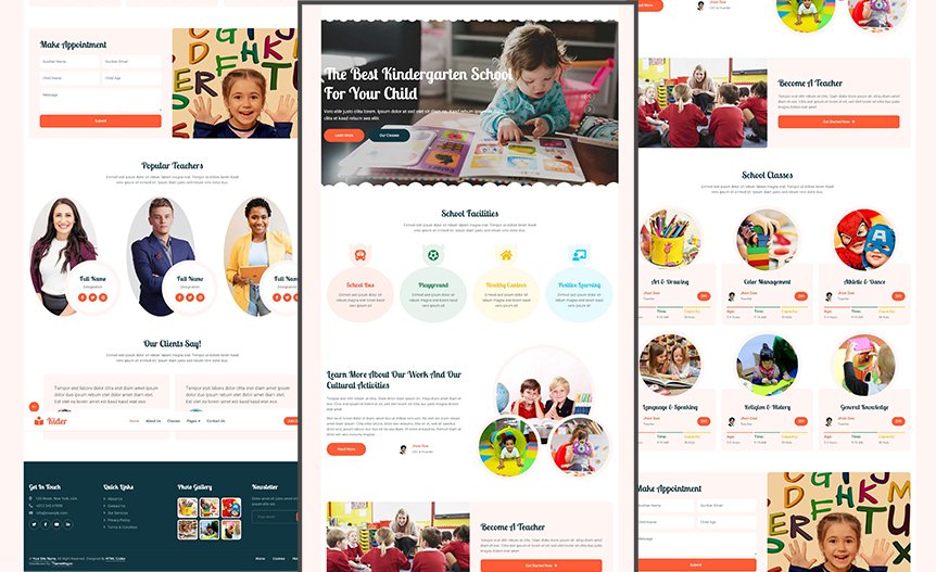 Screenshot of the demo website