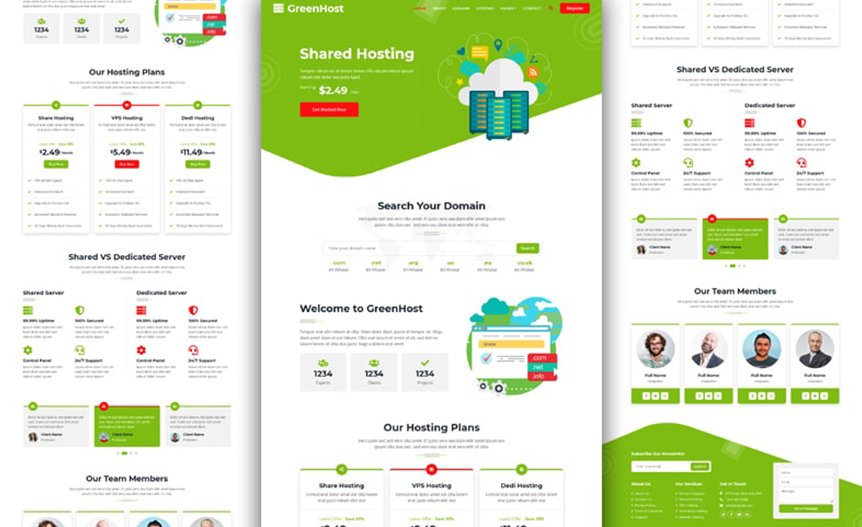 Screenshot of the demo website