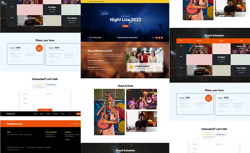 Screenshot of the demo website
