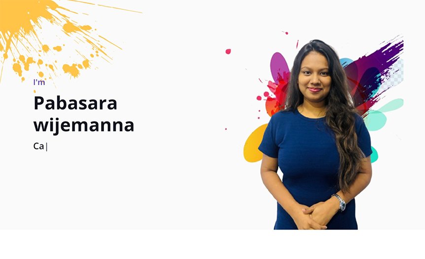 Screenshot of the demo website