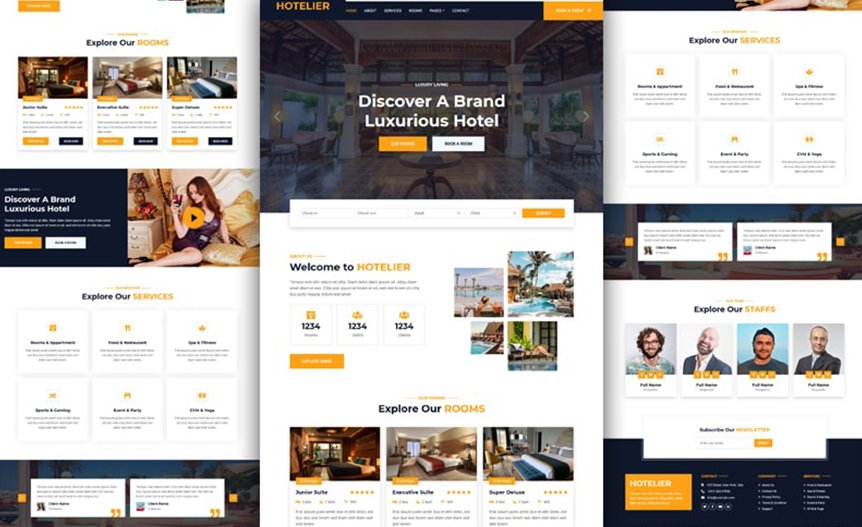 Screenshot of the demo website